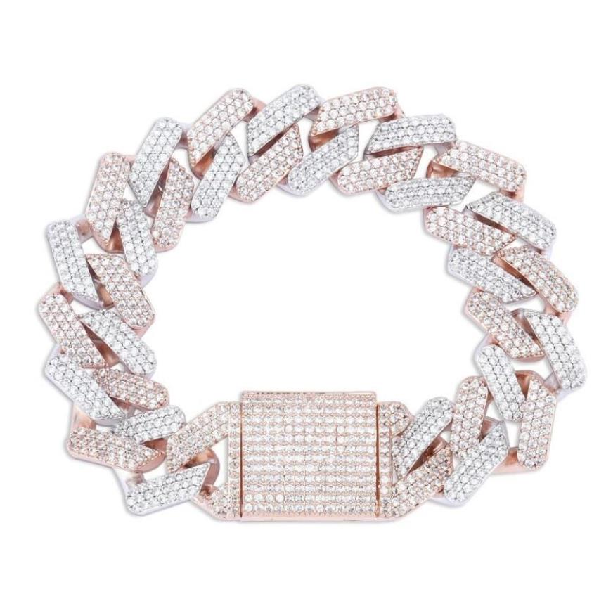 Högkvalitativ hiphoparmband full diamant nagelhänge armband mikro kubik zirkonium kopparhänge 4 färg set diamant miami cu296q