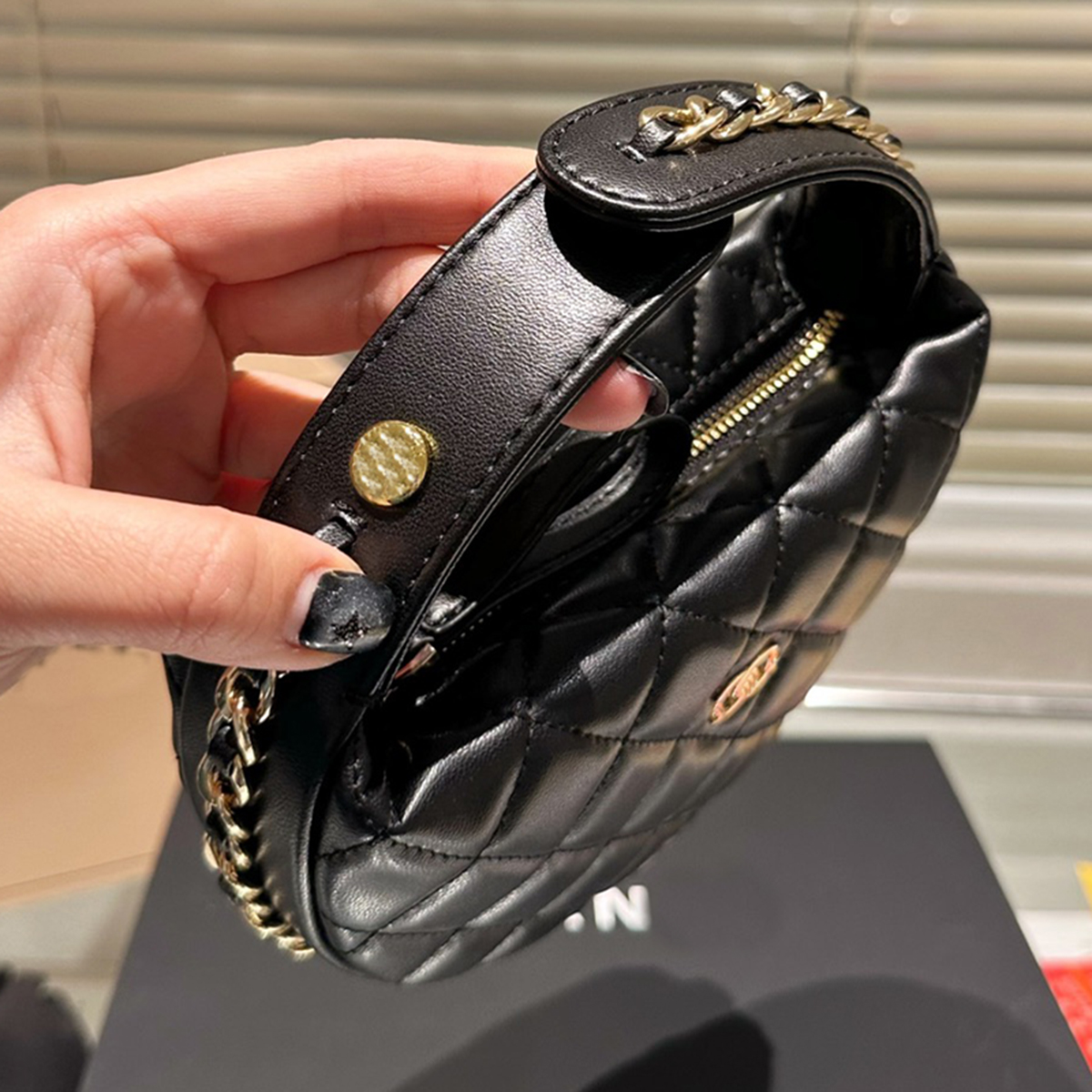 New Style handbag designer clutch bag luxury bag classic diamond patterned mini Makeup Bag Caviar Bag Hardware Metal Buckle Princess Coin Purse Card Holder Bag