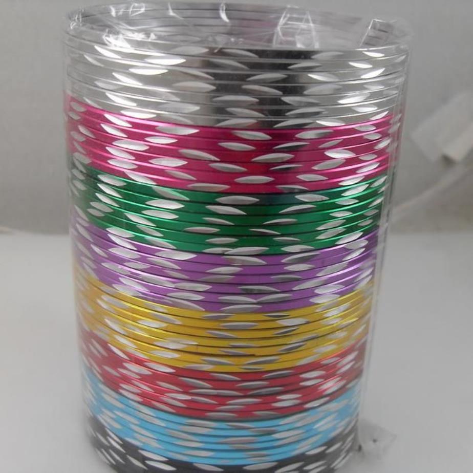 Bracelets en métal colorés pour filles et femmes, 100 pièces, magnifiques, à la mode, 313c