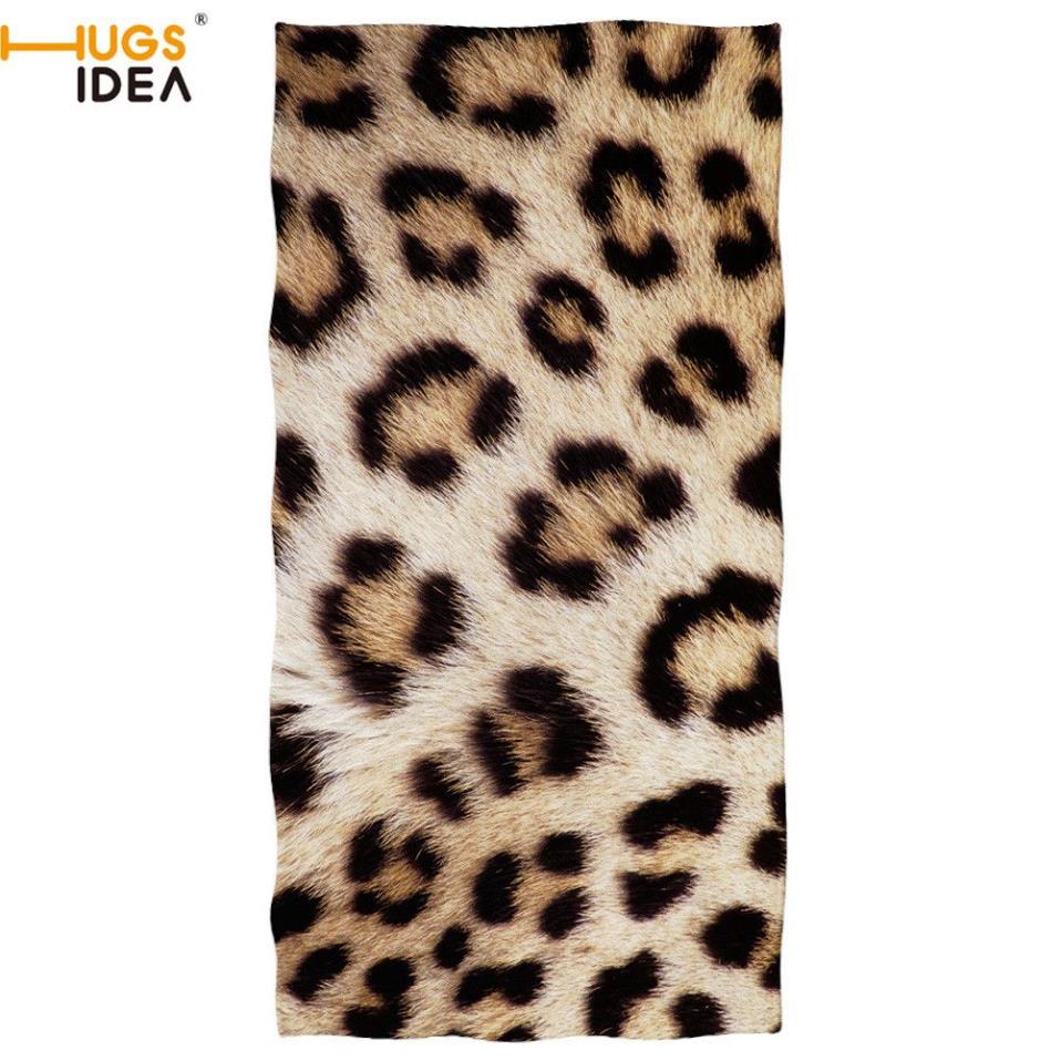 HUGSIDEA Estampado de leopardo Cebra pitón Tigre jirafa Pieles de animales Playa Microfibra Baño Toalla de mano de secado rápido Manta Y200429202g