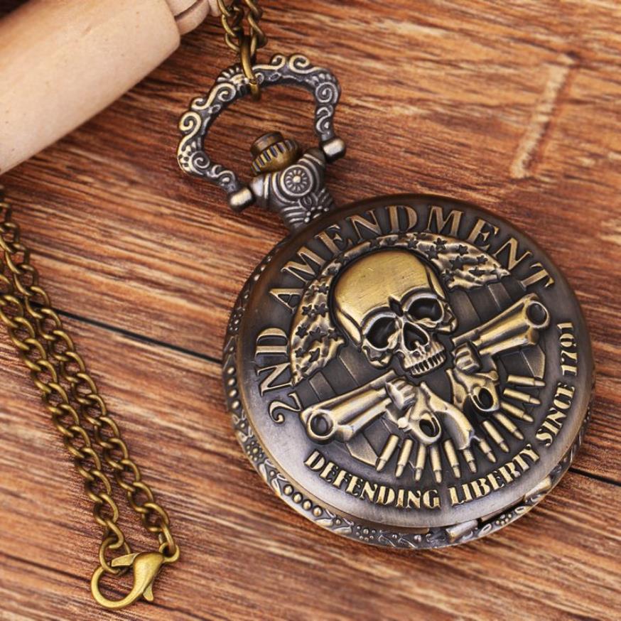 L'Étrange Noël de monsieur Jack Montre de poche Jack Skellington Crâne Squelette Rétro Pendentif Chaîne Collier Montres Antique Watch3078