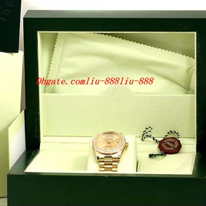 Boîte d'origine Mentide MONTRE DONNE 118348 PAPIERS BOX 39 mm Mouvement automatique Man Watch Wristwatch Luxury Watches276a