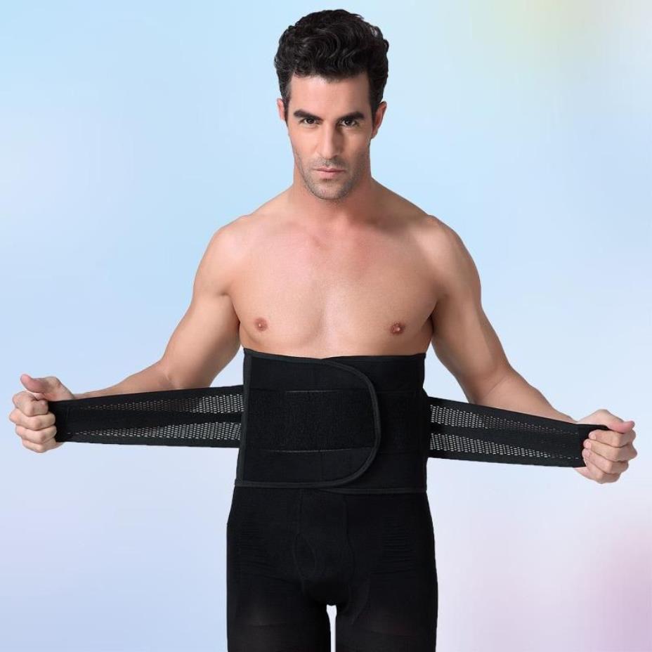 High Quality Waist Belts Men women Abdomen Fat Burning Girdle Belly Body Sculpting Shaper Corset Cummerbund Tummy BreathableBelt264h