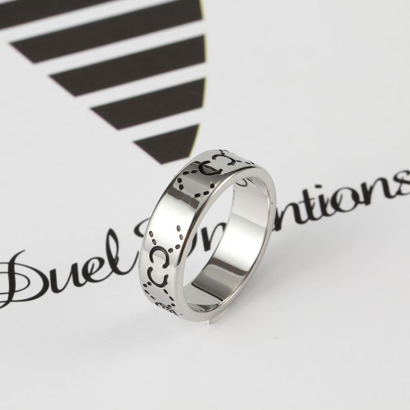2021 moda titanio acciaio inossidabile anelli teschio moissanite anelli bague uomini e donne amanti dei gioielli da campionato partito gif262C