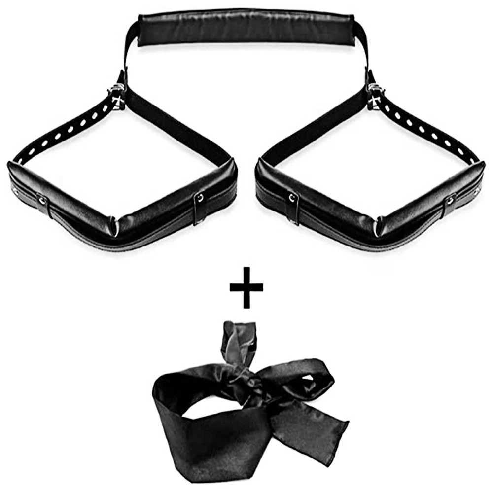 Kit de Bondage sexuel SM, menottes, collier, cheville, bandeau, plumes, jeux pour adultes, jouets pour femmes et hommes