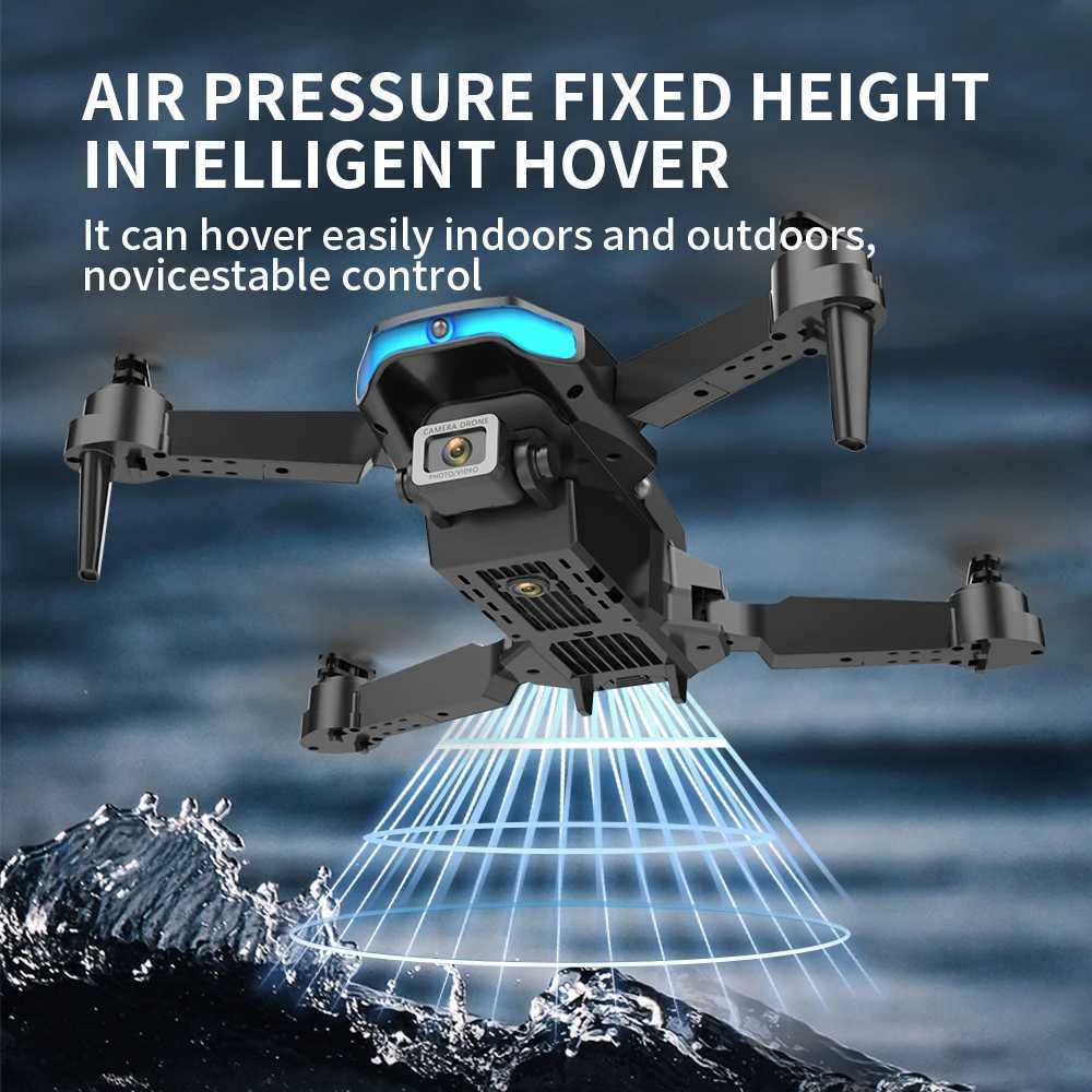 Drones F185 PRO Drone HD Câmera 4K Evitação automática de obstáculos de três lados Dobrável Quadcopter Dupla lente Helicóptero de controle remoto Brinquedo YQ240129