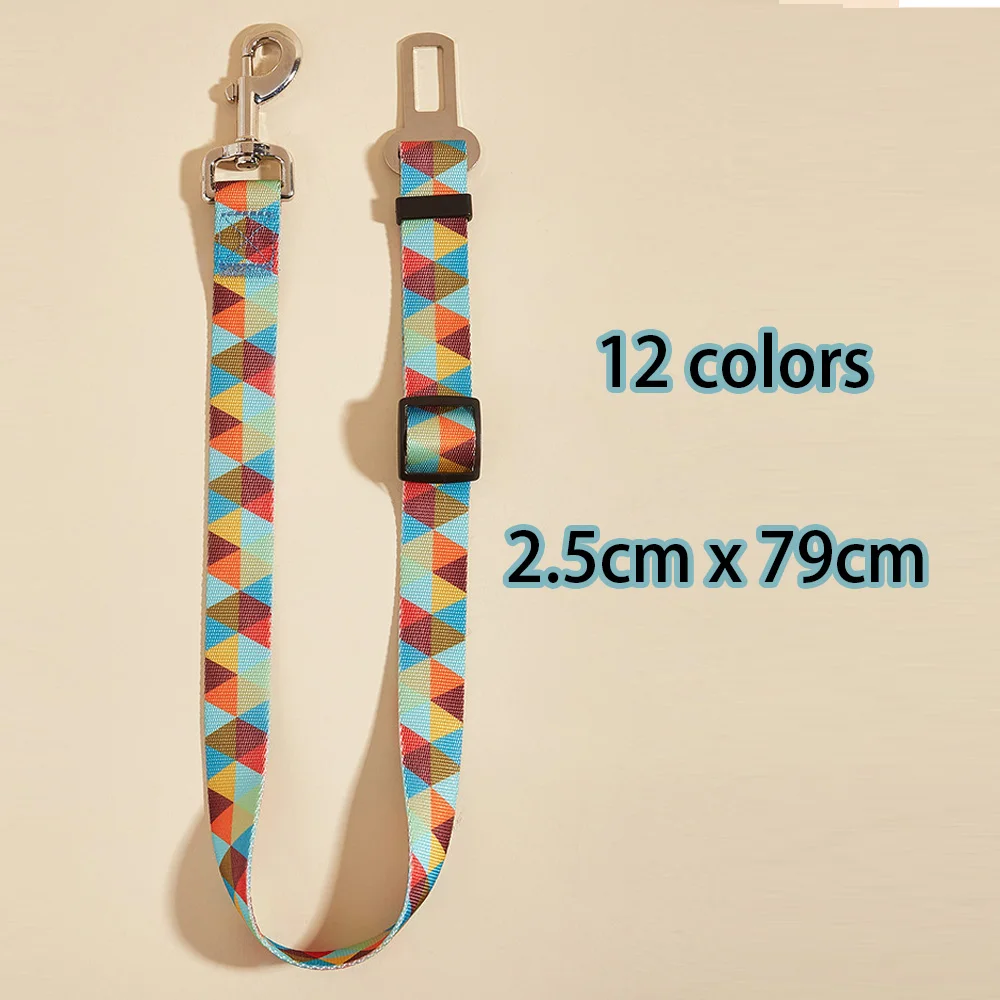 Leashes Pet Products Car Seat Belt for Dog Safety Belt Adjustable Dog Leash Belt Harness Leash Puppy Seatbelt Travel Clip Strap Leads