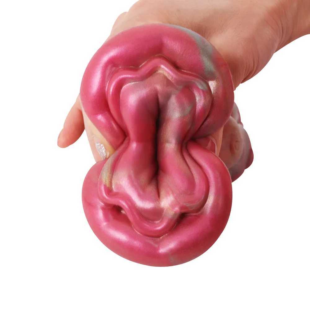 Masturbatori Giocattoli del sesso maschile Masturbatore alieno Allenatore del pene Tazza di masturbazione in silicone Tasca vaginale uomo Modello anale