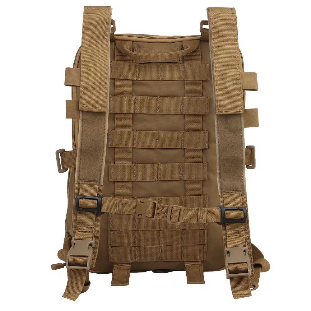 Sacs de randonnée Tactique Flatpack D3 sac à dos porte-hydratation pochette Molle capacité variable équipement militaire gilet polyvalent assaut Softback YQ240129