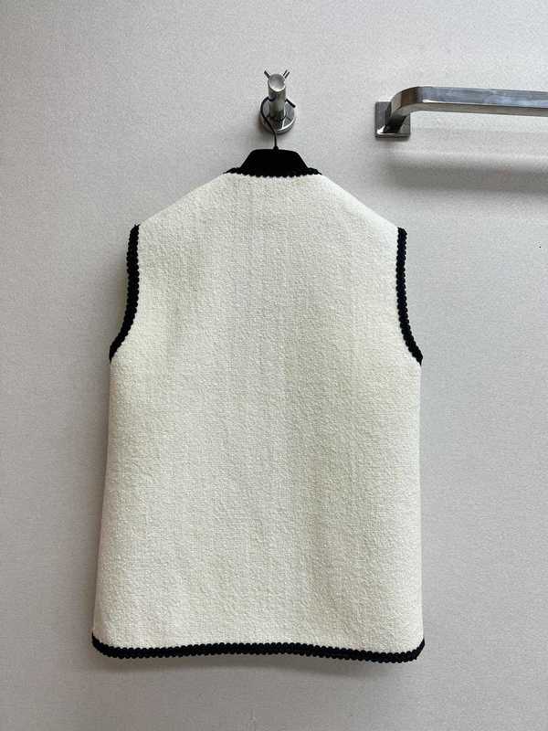 Vestes pour femmes Designer assorti contrastant petit gilet parfumé veste en laine style français 2023 printemps / été mode polyvalent PF1T