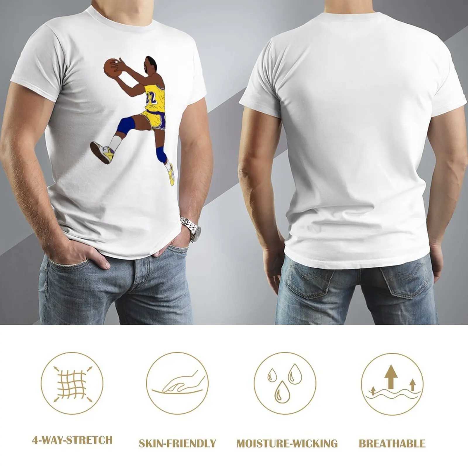 Camisetas para hombre Champion Magics y Johnsoner 2023 Estrellas del baloncesto 2 Jugador de fútbol Deportes Camisetas premium de alta calidad Cuello redondo Inicio EE. UU. S