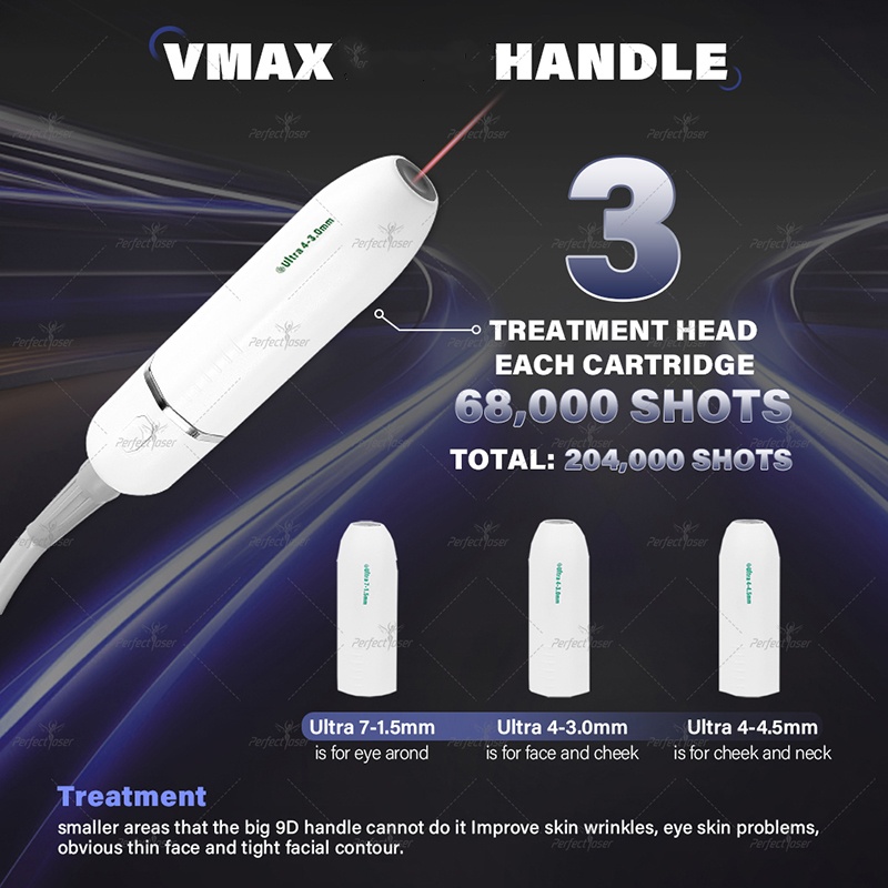 HIFU Ultrasound Machine Liposonix Abdomen Firming Vmax Vaginal Tightening Fractional RF Microneedle Face Lifting Facial Wrinkle Removal Skin Tightening