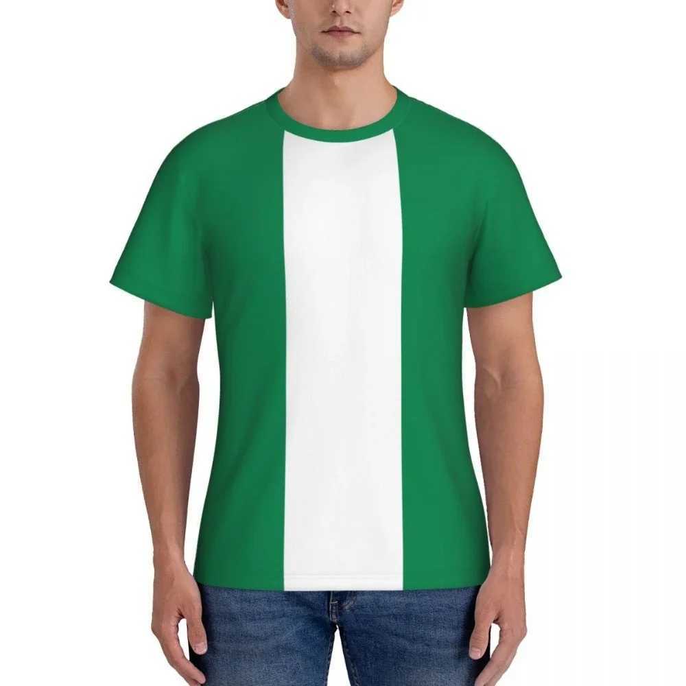 T-shirt da uomo T-shirt Nigeria Flag Nigerian 3D uomo Donna Tees Jersey Abbigliamento Calcio Tifosi di calcio Regalo Maglietta patriottica