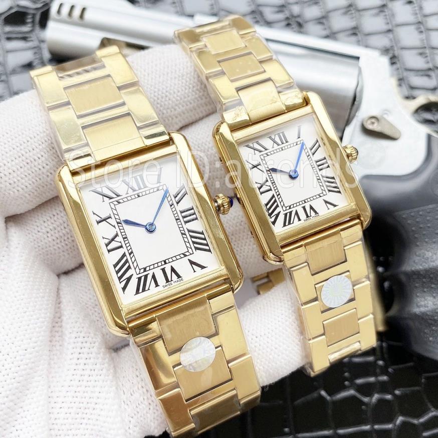 Лучшие стильные кварцевые часы женские золотые серебряные циферблаты классический прямоугольный дизайн наручные часы женские роскошные часы из нержавеющей стали 1528255E