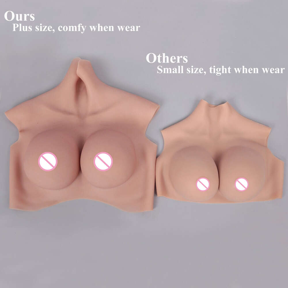 Аксессуары для костюмов, 7-й размер, силиконовая форма для груди, безмасляная нагрудник, искусственные сиськи для трансвеститов, трансгендеров