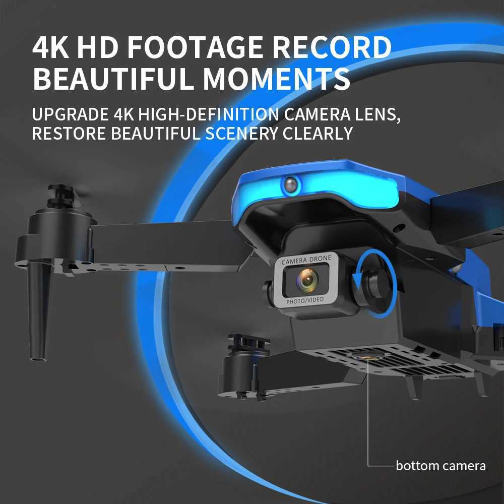 Drones F185 PRO Drone HD Câmera 4K Evitação automática de obstáculos de três lados Dobrável Quadcopter Dupla lente Helicóptero de controle remoto Brinquedo YQ240129