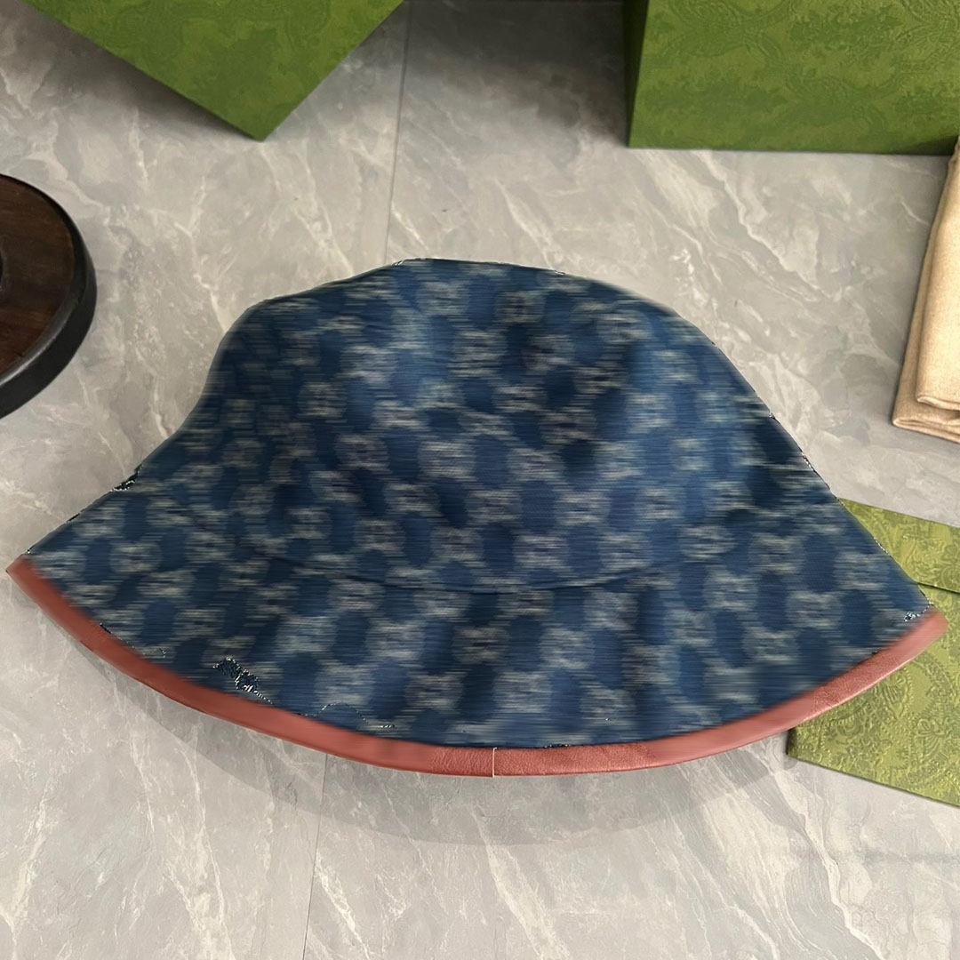 Chapeau de godet de luxe pour femmes, tissu en toile classique, impression de cent lettres, unisexe, chapeaux de plage en plein air, de haute qualité, casquette de pêcheur tendance