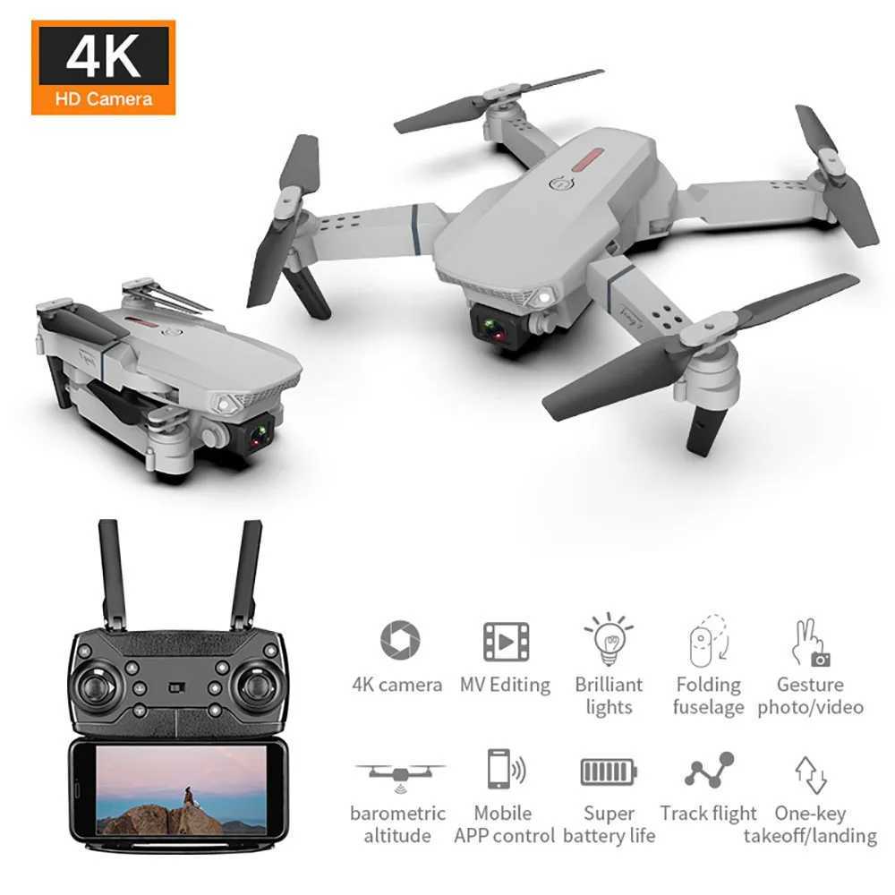 Drony 4K Kamera o wysokim pikselu Składanie Wi-Fi Drone Drone Pilot Pilot Silot Aircraft Photography Aerial Photography Dorosy Children Toys YQ240129