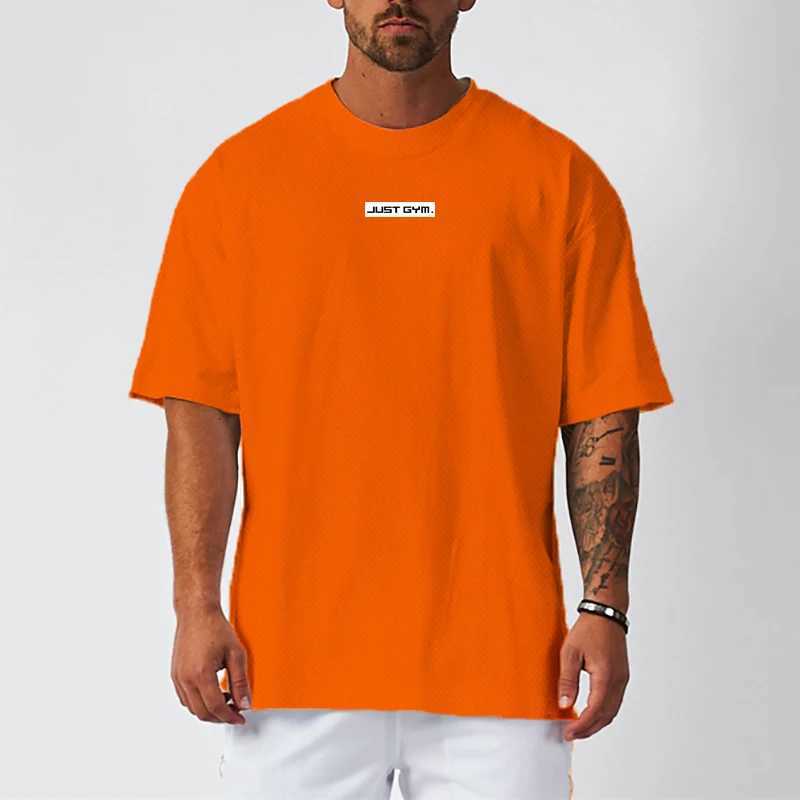 Men's T-Shirts Oversized Men's T-shirt Movement Fitness Short Sleeve Loose Sportswear Gym Clothing Fitness Summer Breathable Quick Dry Tops