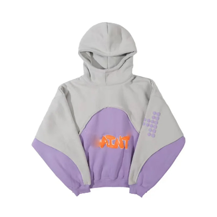 Designer sweatshirts dames hoodies y2k hiphopstijl patchwork kleurrijke pluche hoodie met unisex letter print