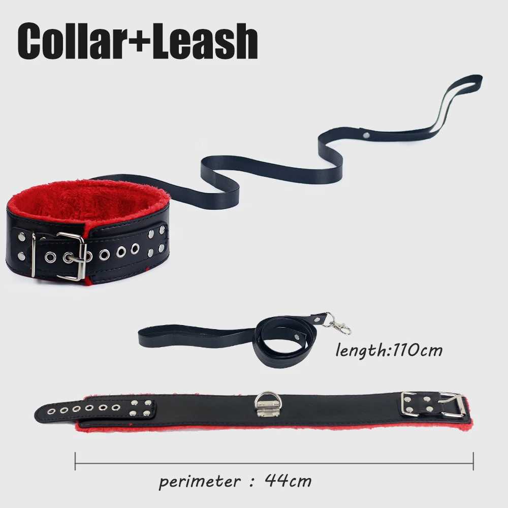 Adult Toys BDSM Bondage Set Erotic Bed Games Adults Handcuffs Nipple Clamps Whip Spanking SM Kits Role Playing Sex Toys for Couple