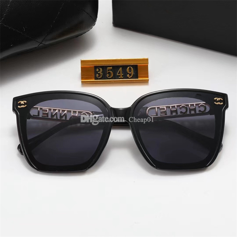 Luxus-Designer-Sonnenbrille für Männer und Frauen, rechteckige Sonnenbrille, Unisex, Designer-Schutzbrille, Strand-Sonnenbrille, Retro-Rahmen, Luxus-Design mit Box, sehr gut