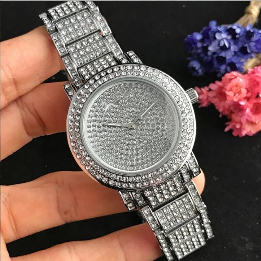 New 38mm mujer fashion Women watch full watch women simple digital Ladies dress Womens Watches Bracelet Rose Gold Clock286A