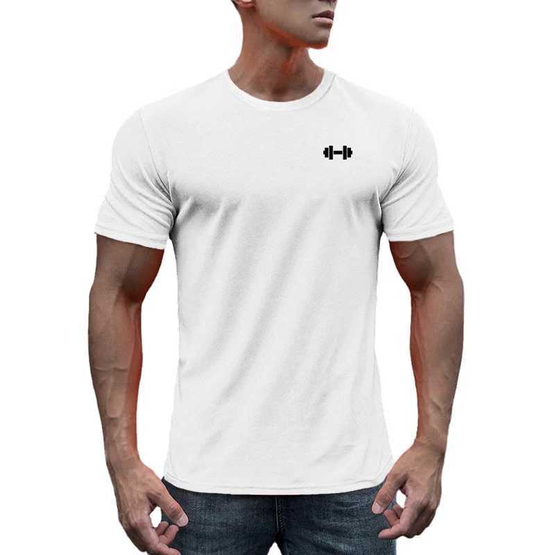 Men's T-Shirts Summer Running T Shirt Men Breathable Mesh Gym Short Sleeve T-shirts Fitness Tees Quick Dry Sportswear Mens Football Clothing