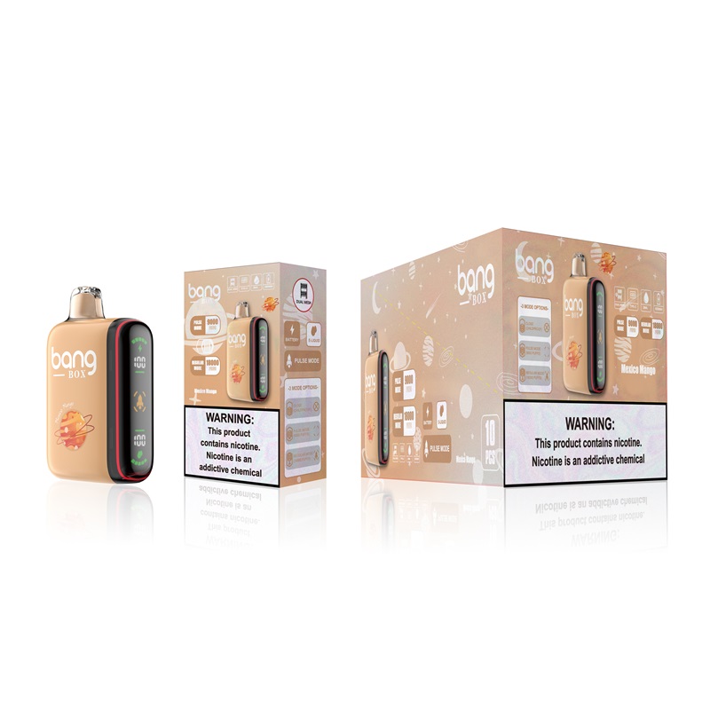 Оригинальный Bangbox 18000 Puffs, цифровой одноразовый вейп, двухрежимная сетчатая катушка, 28 мл, предварительно заполненная отключаемая система вейпинга