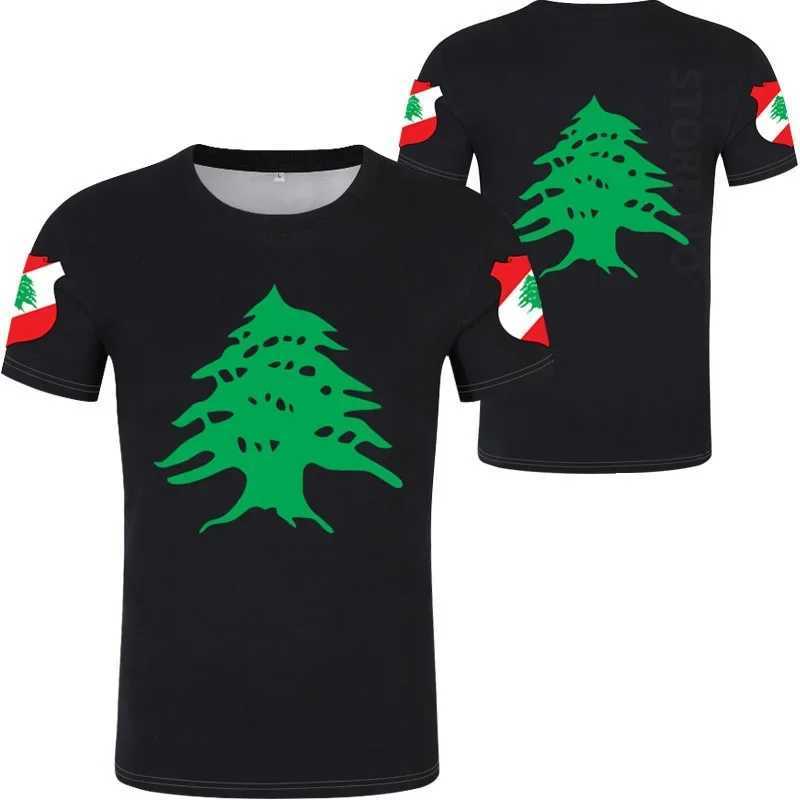 T-shirts hommes LBN Liban Drapeau 3D Imprimer T-shirt surdimensionné Femmes Hommes Été O-Cou Manches courtes T-shirt drôle T-shirts graphiques Maillot de football