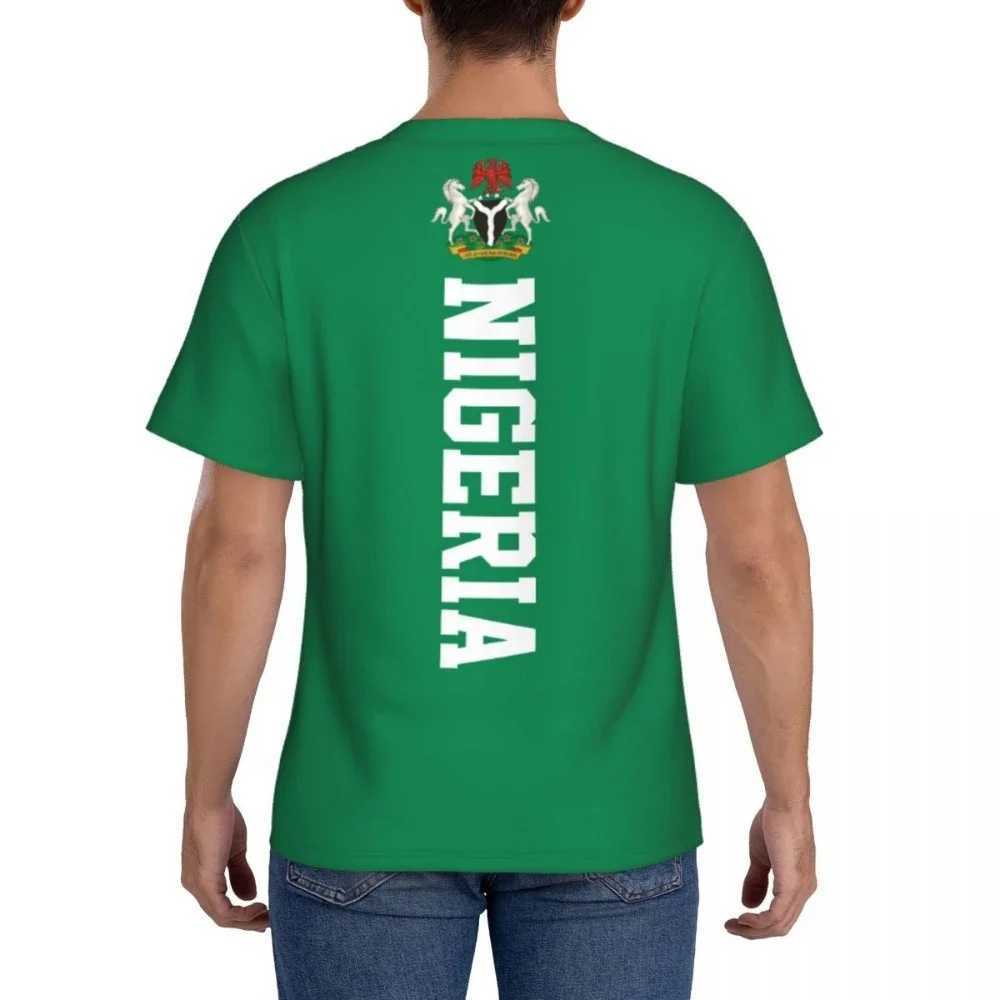 T-shirt da uomo T-shirt Nigeria Flag Nigerian 3D uomo Donna Tees Jersey Abbigliamento Calcio Tifosi di calcio Regalo Maglietta patriottica