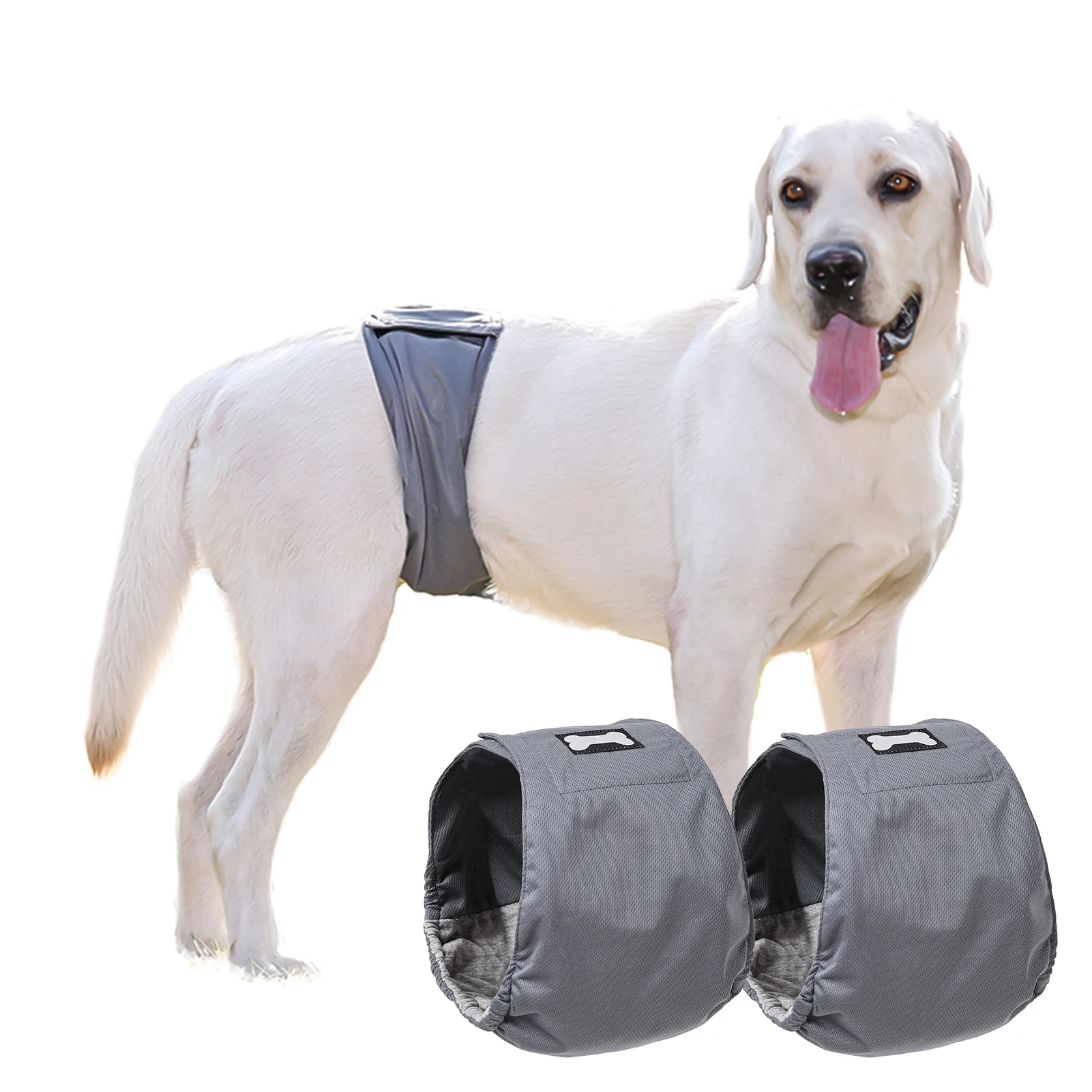 Obedience Dog Diapers Washable Wrap Diapers for Male Dogs Reusable Male Dog Belly Band Breathable Male Dog Wraps Pack of 3