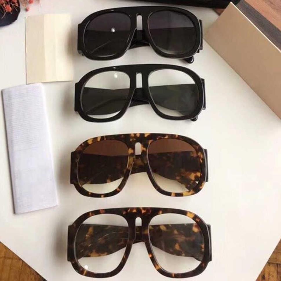 Designer Femme Lunettes de soleil Luxury Mentes Sun Verres de soleil Large Shell ATTITHE FRAME NOIR EURDOOR OVAL CLASSIQU