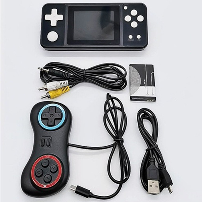 Hoge kwaliteit 3,0 inch draagbare videogameconsoles Ingebouwde 380 games Retro gamespelers Gamingconsole Twee rollen Gamepads Verjaardagscadeau voor kinderen en volwassenen