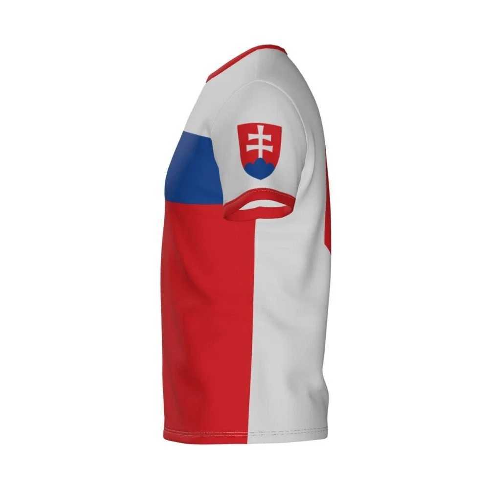 Herr t-shirts anpassade namn nummer slovakia flagga slovakiska emblem 3d t-shirts för män kvinnor tees tröja lag fotboll fotboll fans gåva t ​​shirt