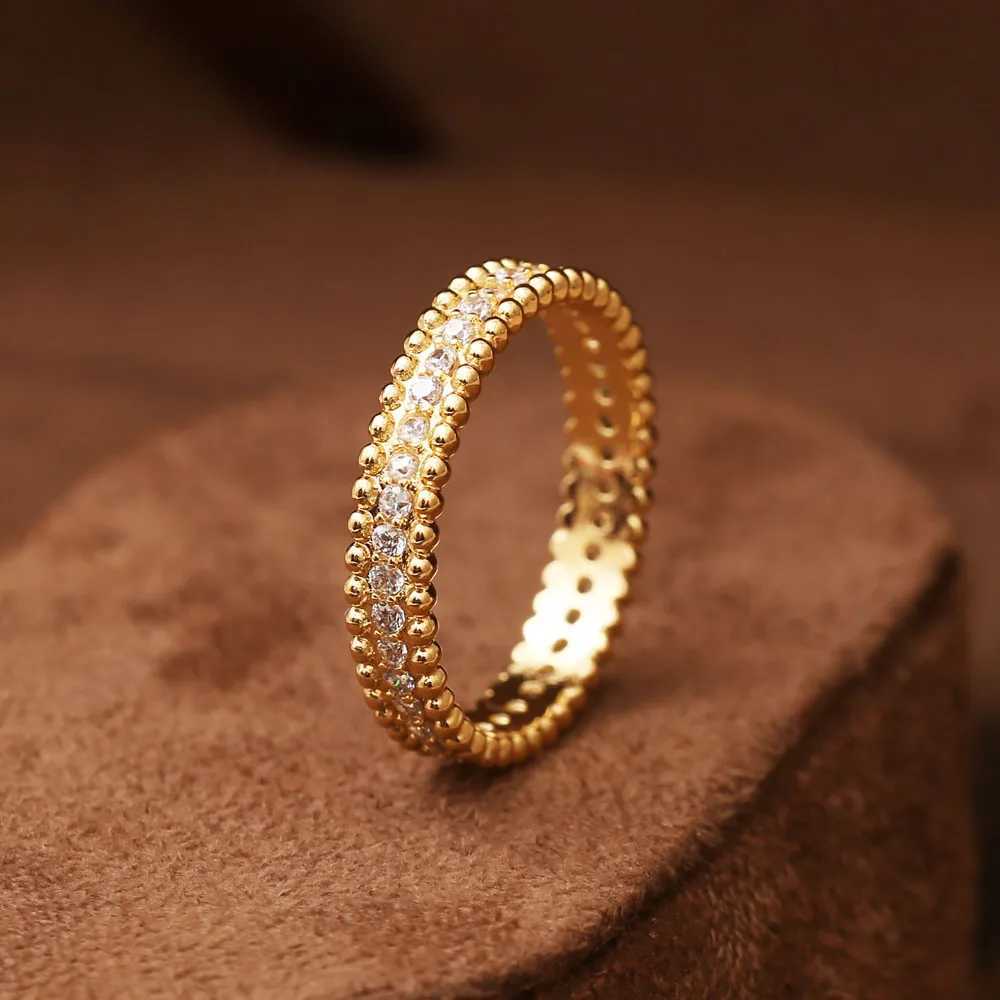 Anneaux de bande femmes simple rangée zircon ciel étoile bague 3A zircon haute qualité luxe personnalisé bijoux de mode 240125