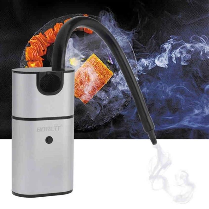 Smoker Molecular Cuisine Cocktail Steak Hand-held Smoker Sawdust Barbecue Kitchen Tool Cold Smoke Generator BBQ Accessories 210326220B