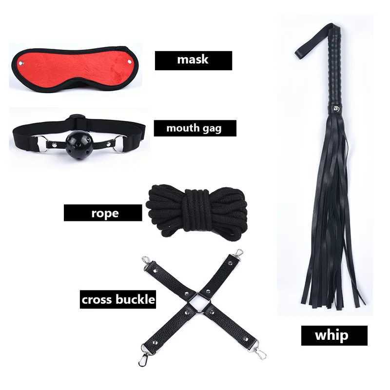 Volwassen Speelgoed Bdsm 10 Snelheden Vibrator Bondage Set Metalen Speeltjes voor Vrouwen Mannen Handboeien Sex Tepelklemmen Zweep Spanking touw