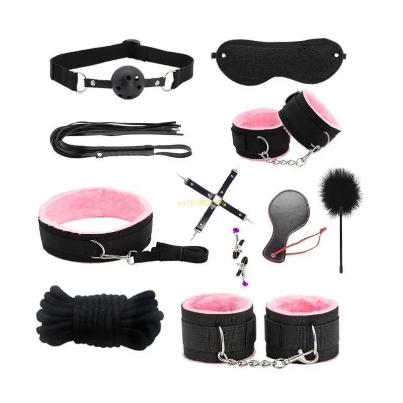 Kit de retenue de lit de Bondage, paquet de Bondage, fouet avec les yeux bandés, jouets sexuels BDSM SM, livraison directe