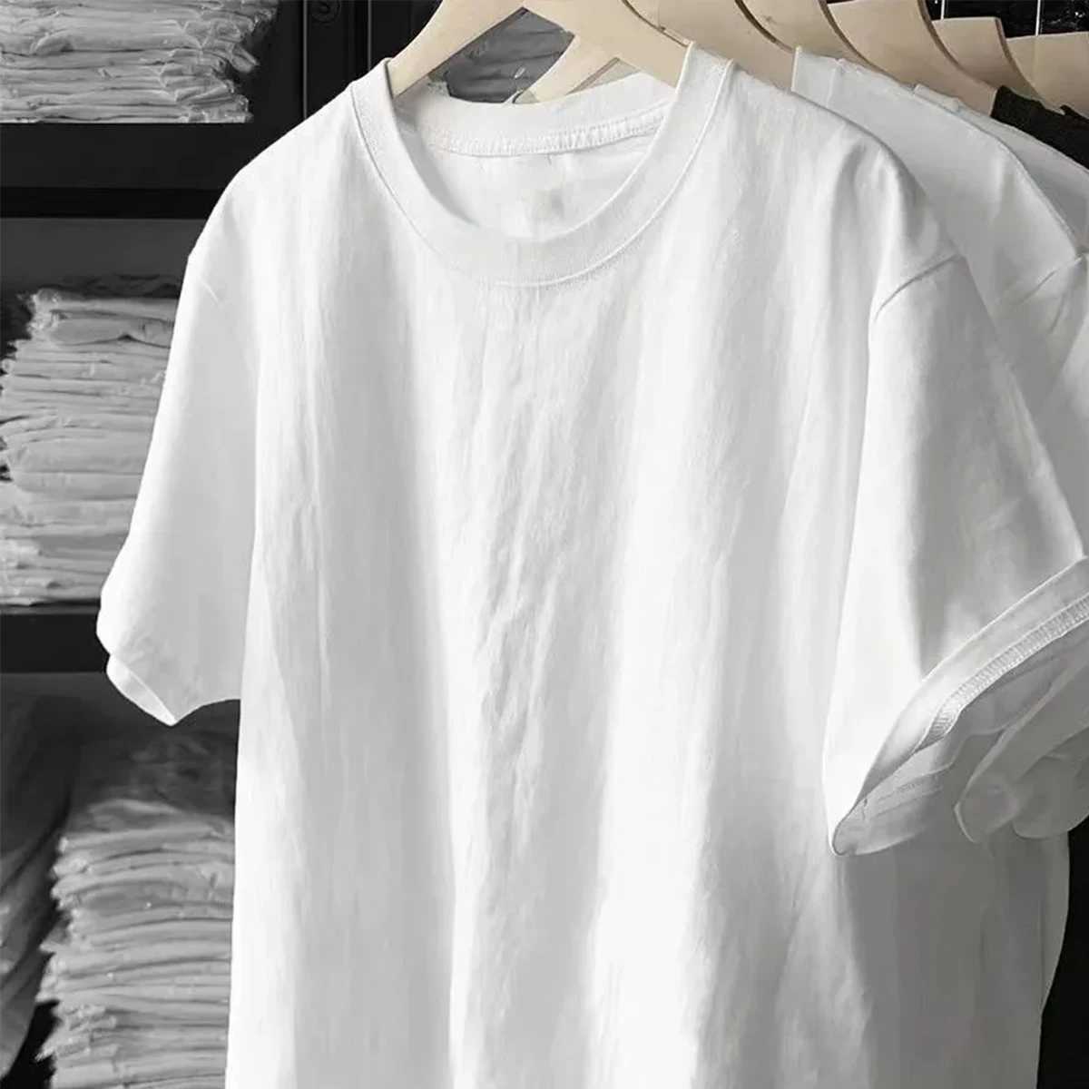 Homens camisetas 220 Gsm 100% algodão sólido camiseta verão moda masculina camiseta manga curta clássico tee mens hip hop oversized tops t masculino