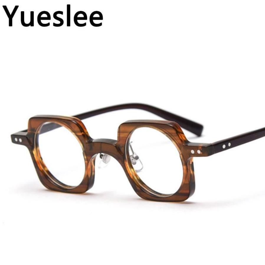 Support personnalisé Logo et nom acétate qualité lunettes cadre hommes femmes optique mode ordinateur lunettes rétro lunettes de soleil rondes Fram212g