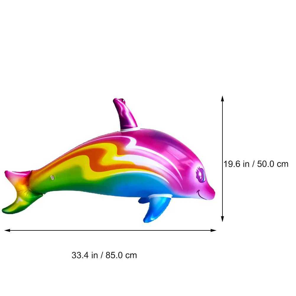 Inne baseny Spashg 85 cm nadmuchiwany delfin basen plażowy pierścienie pływające dzieci dzieci game basena pływak Float Air Matress Water