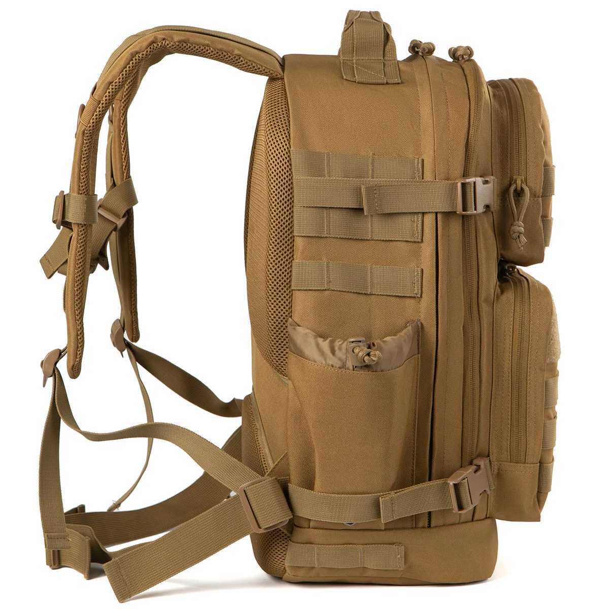 Borse da trekking Zaino tattico militare uomo e donna Zaino militare da 45 litri Borsa da assalto 3 giorni all'aperto Zaino grande con sistema Molle YQ240129