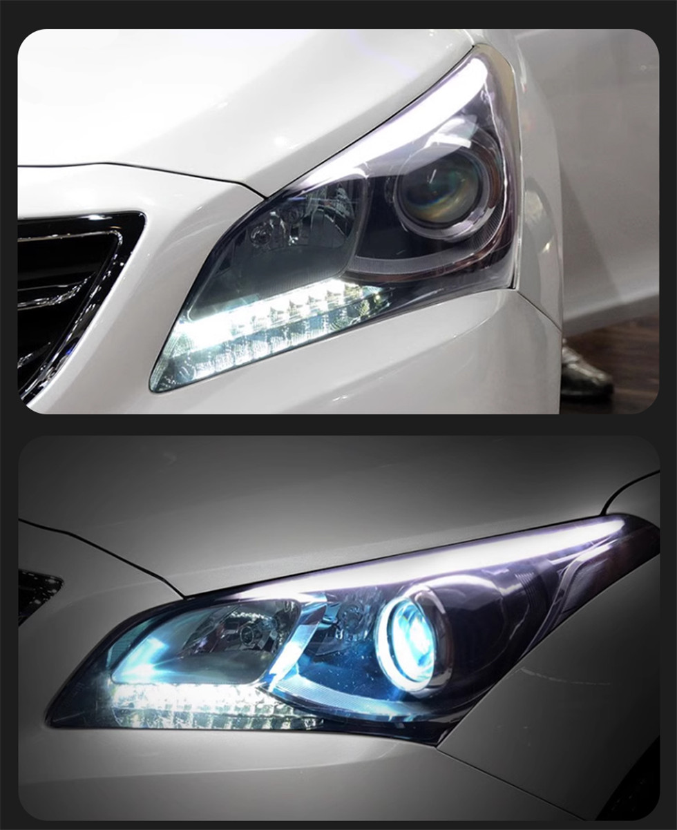 أضواء السيارة لـ Hyundai Misstra LED Projector 2013-20 16 الإشارة الديناميكية المصابيح الأمامية Drl Head Lamp