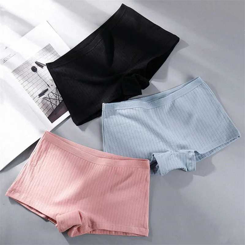 Leggings pour femmes 2 pièces / pack pur coton femmes boyshorts culottes boxer femme sécurité pantalon court grande taille dames sous-vêtements doux yq240130