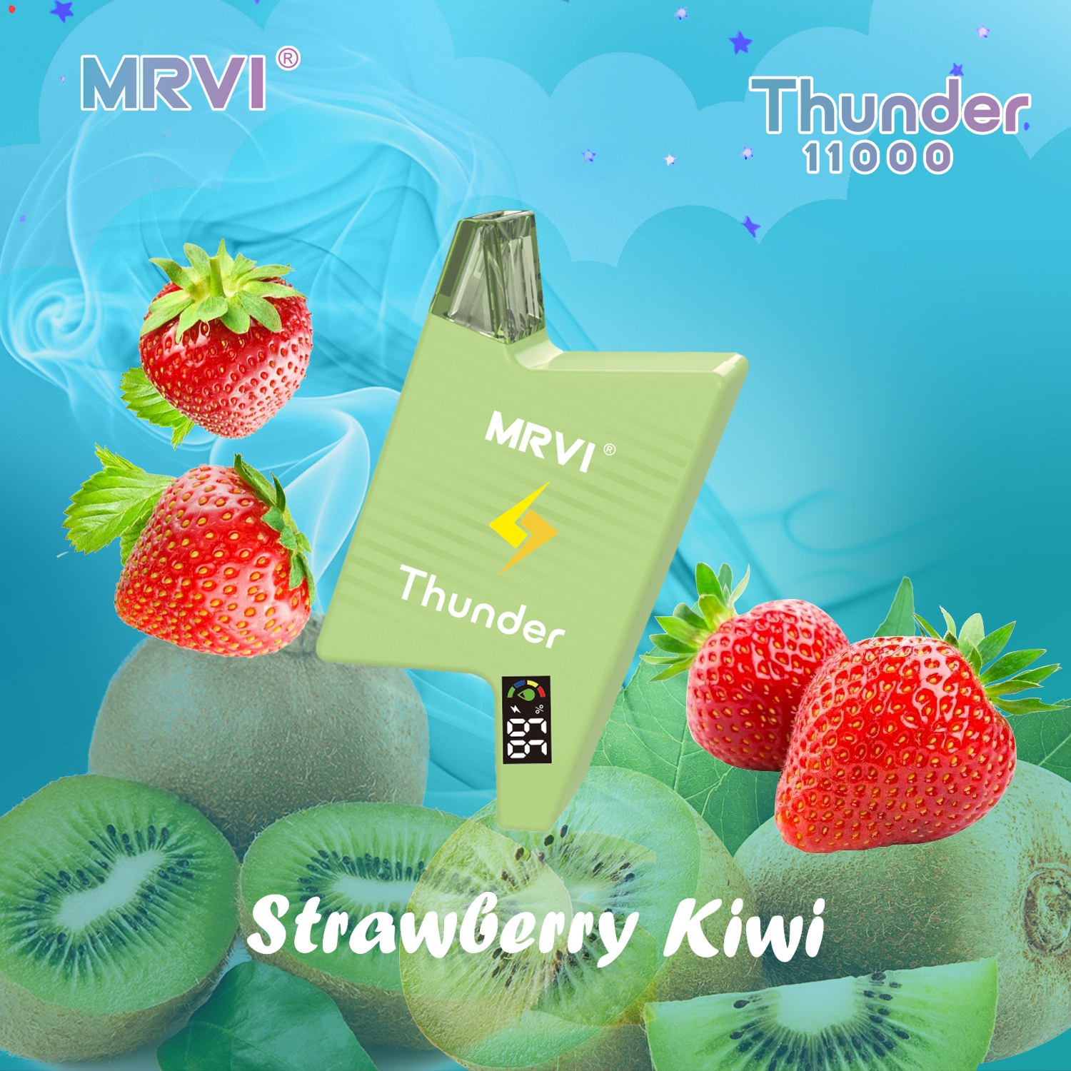 Оригинальный MRVI THUNDER 11000 затяжек, одноразовая коробка для электронных сигарет, перезаряжаемая батарея емкостью 600 мАч, в наличии, бесплатная доставка