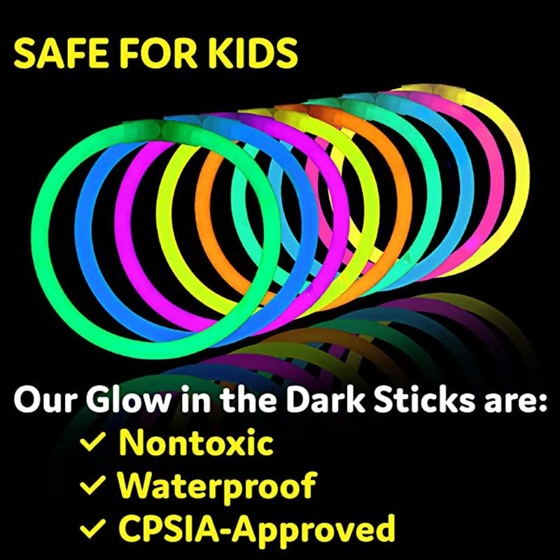 Party Sticks Glow Sticks Party Supplies brillent dans le noir Light Up Stick Glow Party Décorations Bracelets avec connecteurs 240118