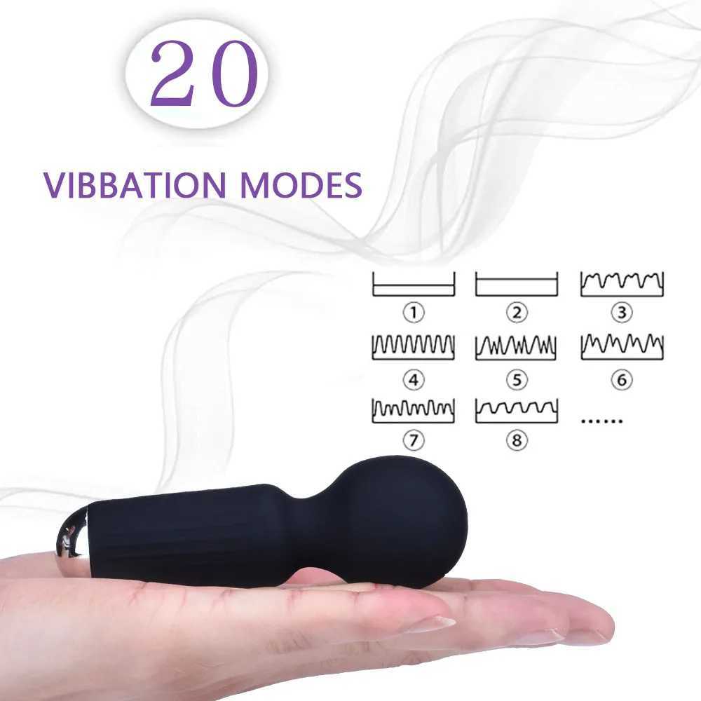 Vibradores mágicos poderosos handheld clitóris estimulação adulto pessoal silicone brinquedo sexual mini bonito av wand massageador para mulheres feminino