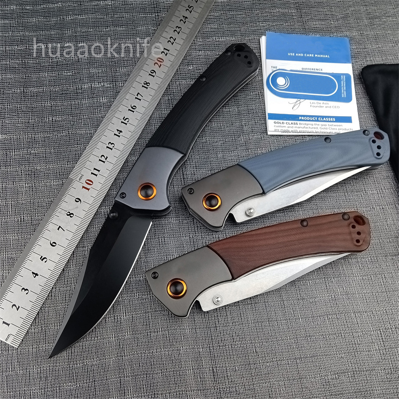 4 Models BM 15080-2 Crooked River Folding Pocket Knife S30V Blade Wood/G10 Handle Outdoor Hunting Camping Survival Knives BM 15002 9070 9071 15535 3300