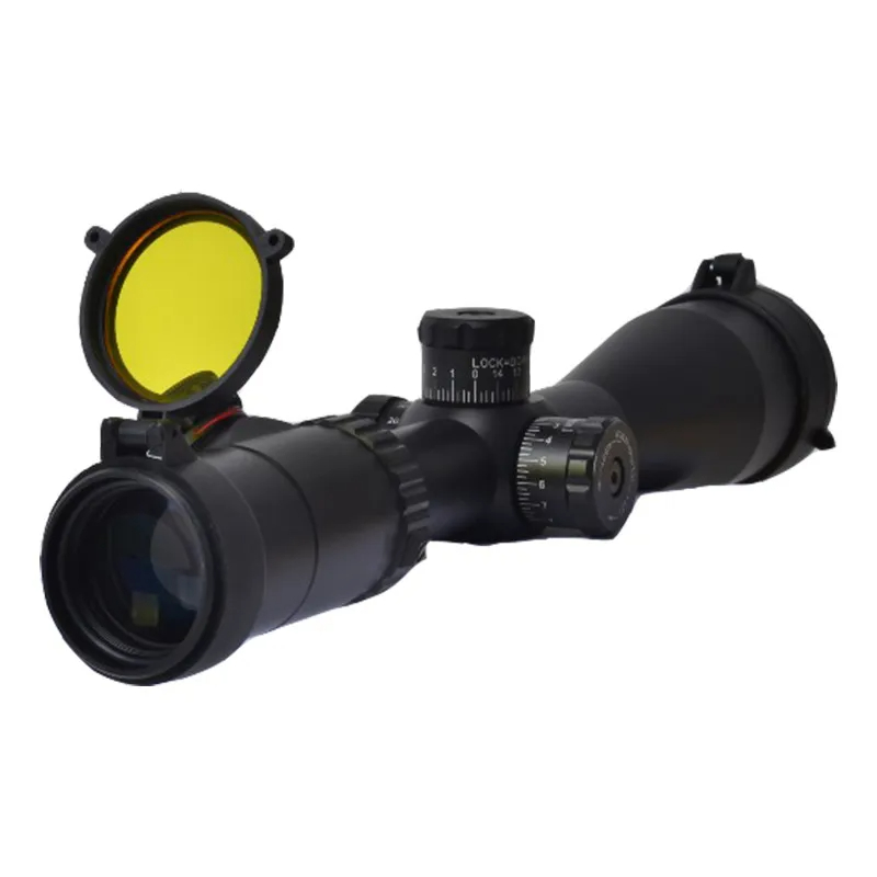 /bag 30-69MM Transparent Rifle Scope Lens Cover Flip Up Quick Spring Protection Cap Yellow Objective Lense Lid For Hunting
